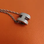 Hermes, Mini Pop H Pendant, Mini, Brown, Like New - Image 8