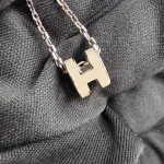 Hermes, Mini Pop H Pendant, Mini, Brown, Like New - Image 13