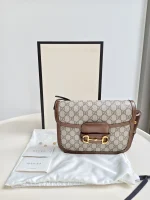 Gucci, Horsebit 1955 Shoulder Bag, , Beige, Like New - Image 2