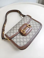 Gucci, Horsebit 1955 Shoulder Bag, , Beige, Like New - Image 8
