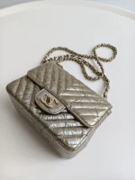 Chanel, Square Classic Single Flap Bag, 7", Gold, Very Very  Good - Image 7