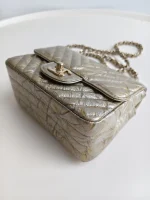 Chanel, Square Classic Single Flap Bag, 7", Gold, Very Very  Good - Image 8