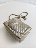 Chanel, Square Classic Single Flap Bag, 7", Gold, Very Very  Good - Image 11
