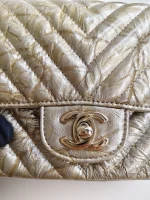 Chanel, Square Classic Single Flap Bag, 7", Gold, Very Very  Good - Image 16