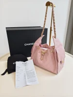 Chanel, 25 Hobo Small Caviar Fullset, Small, Pink, Used Once - Image 2