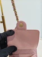Chanel, 25 Hobo Small Caviar Fullset, Small, Pink, Used Once - Image 8