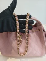 Chanel, 25 Hobo Small Caviar Fullset, Small, Pink, Used Once - Image 32