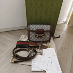 Gucci, Horsebit 1955 Mini Bag, Mini, Beige, Like New - Image 27