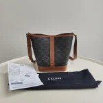 Celine, Small Bucket in Triomphe, Small, Brown, Like New - Image 2