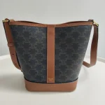Celine, Small Bucket in Triomphe, Small, Brown, Like New - Image 3