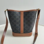 Celine, Small Bucket in Triomphe, Small, Brown, Like New - Image 4