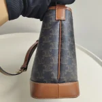 Celine, Small Bucket in Triomphe, Small, Brown, Like New - Image 7