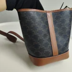 Celine, Small Bucket in Triomphe, Small, Brown, Like New - Image 8