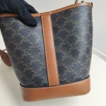 Celine, Small Bucket in Triomphe, Small, Brown, Like New - Image 9
