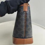 Celine, Small Bucket in Triomphe, Small, Brown, Like New - Image 16