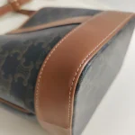 Celine, Small Bucket in Triomphe, Small, Brown, Like New - Image 17