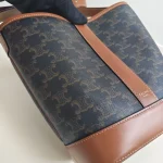 Celine, Small Bucket in Triomphe, Small, Brown, Like New - Image 18