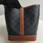 Celine, Small Bucket in Triomphe, Small, Brown, Like New - Image 19