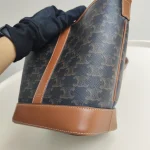 Celine, Small Bucket in Triomphe, Small, Brown, Like New - Image 20