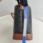 Celine, Small Bucket in Triomphe, Small, Brown, Like New - Image 42