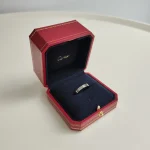 Cartier, Love Ring, 60, White Gold, Very Good - Image 3