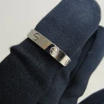 Cartier, Love Ring, 60, White Gold, Very Good - Image 4