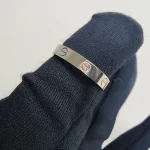 Cartier, Love Ring, 60, White Gold, Very Good - Image 5