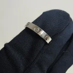 Cartier, Love Ring, 60, White Gold, Very Good - Image 6