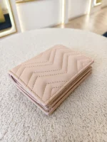 Gucci, GG Marmont Card Case Wallet, , Pink, New - Image 11