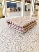 Gucci, GG Marmont Card Case Wallet, , Pink, New - Image 12