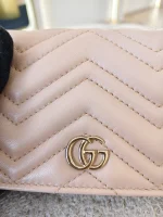 Gucci, GG Marmont Card Case Wallet, , Pink, New - Image 17