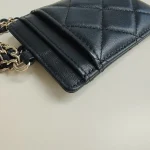 Chanel, Classic Card Holder on Chain, , Black, Very Very  Good - 图片 7