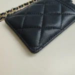 Chanel, Classic Card Holder on Chain, , Black, Very Very  Good - 图片 8