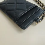 Chanel, Classic Card Holder on Chain, , Black, Very Very  Good - 图片 9