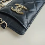 Chanel, Classic Card Holder on Chain, , Black, Very Very  Good - 图片 11