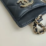 Chanel, Classic Card Holder on Chain, , Black, Very Very  Good - 图片 13