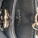 Chanel, Classic Card Holder on Chain, , Black, Very Very  Good - 图片 14