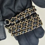 Chanel, Classic Card Holder on Chain, , Black, Very Very  Good - 图片 16