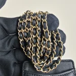 Chanel, Classic Card Holder on Chain, , Black, Very Very  Good - 图片 18