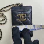Chanel, Classic Card Holder on Chain, , Black, Very Very  Good - 图片 20