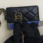 Chanel, Classic Card Holder on Chain, , Black, Very Very  Good - 图片 21