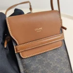 Celine, Phone Pouch With Flap, , Brown, Very Good - Image 4