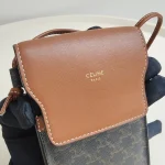 Celine, Phone Pouch With Flap, , Brown, Very Good - Image 16