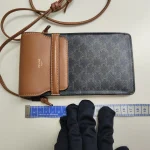 Celine, Phone Pouch With Flap, , Brown, Very Good - Image 30