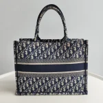 Dior, Book Tote , Medium, Blue, Very Good - 图片 3