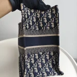 Dior, Book Tote , Medium, Blue, Very Good - 图片 6