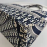 Dior, Book Tote , Medium, Blue, Very Good - 图片 13