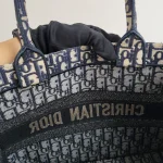 Dior, Book Tote , Medium, Blue, Very Good - 图片 34