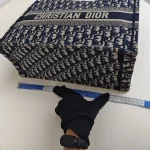 Dior, Book Tote , Medium, Blue, Very Good - 图片 41