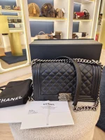 Chanel, Chanel Boy 10, 10", Black, Like New - Image 2